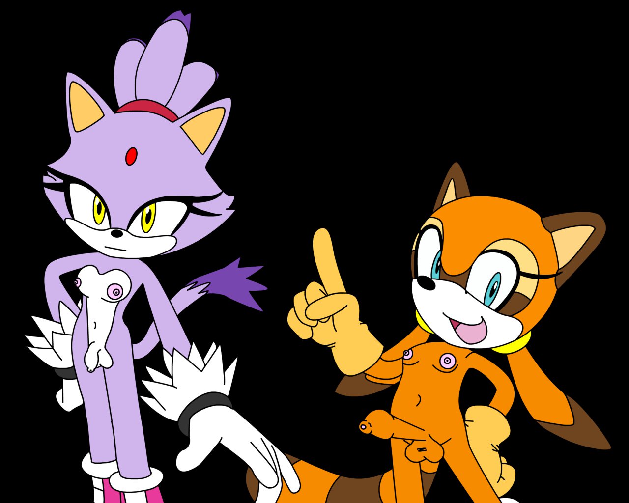 Rule34 – If it exists, there is porn of it / blaze the cat, marine the raccoon / 421598