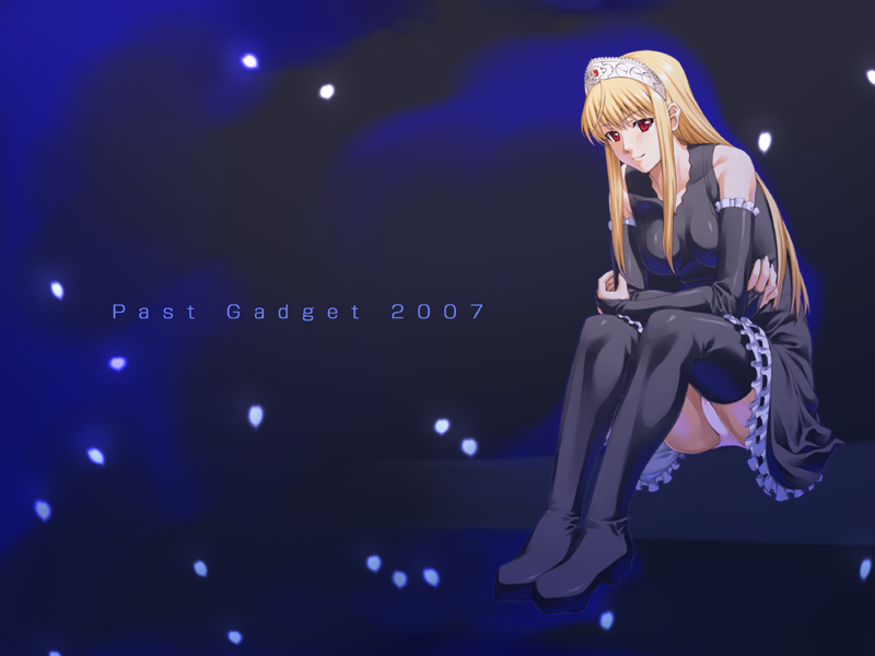 kamatori pokari, past gadget, hime (kaibutsu oujo), kaibutsu oujo, 00s, blonde hair