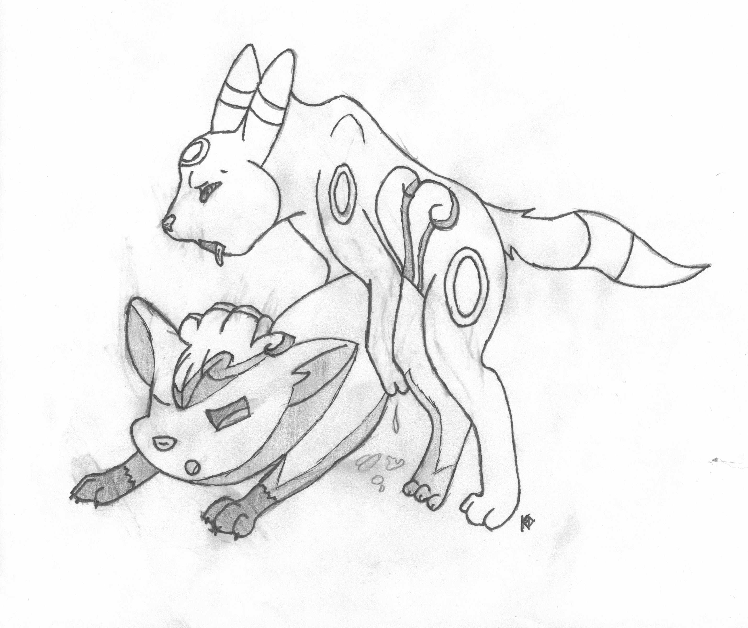 Rule34 – If it exists, there is porn of it / kancen, eeveelution, umbreon, vulpix / 422972
