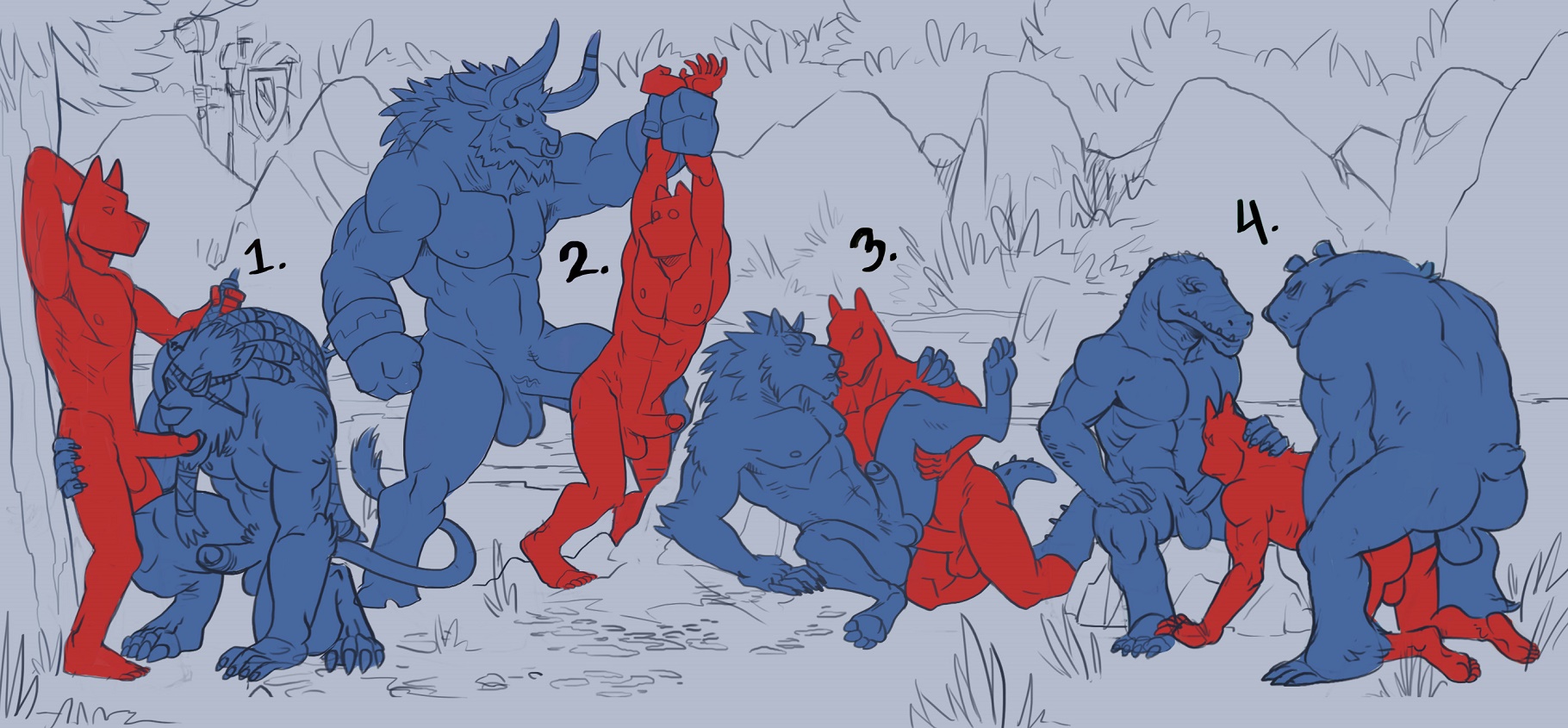 Rule34 – If it exists, there is porn of it / badcoyote, alistar, renekton, rengar, tauren, tibbers, warwick / 423377