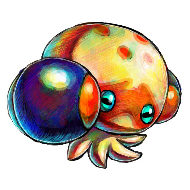 kaosu (kaosu0905), clobbopus, nintendo, pokemon, commentary request, animal focus, full body, gen 8 pokemon, no humans, pokemon (creature), pokemon focus, simple background, white background