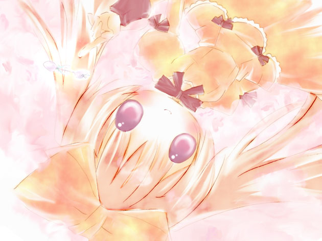 keimari, tagme, animal ears, blonde hair, cat ears, long hair, solo, twintails