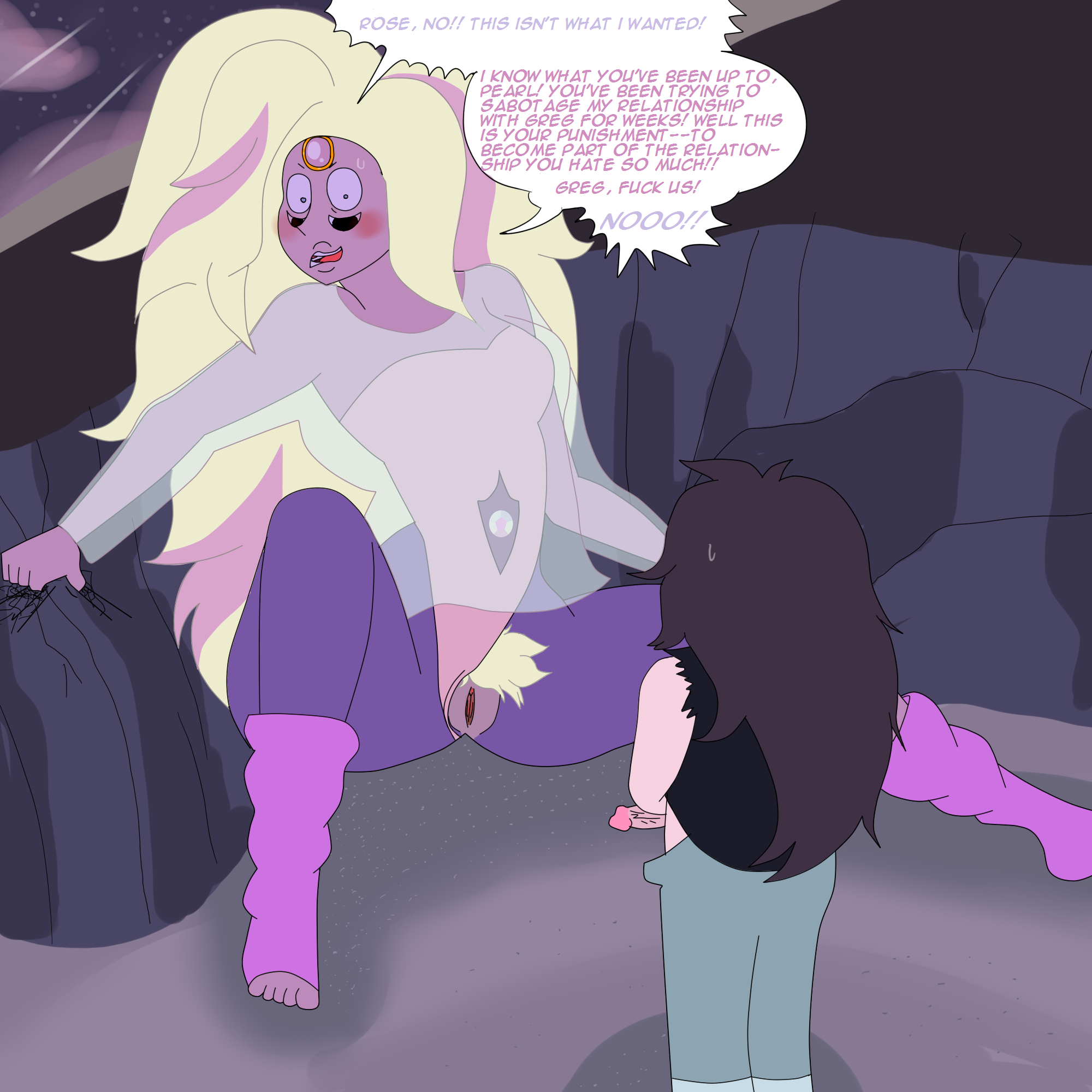 Rule34 – If it exists, there is porn of it / greg universe, pearl (steven universe), rainbow quartz (steven universe), rose quartz (steven universe) / 424785