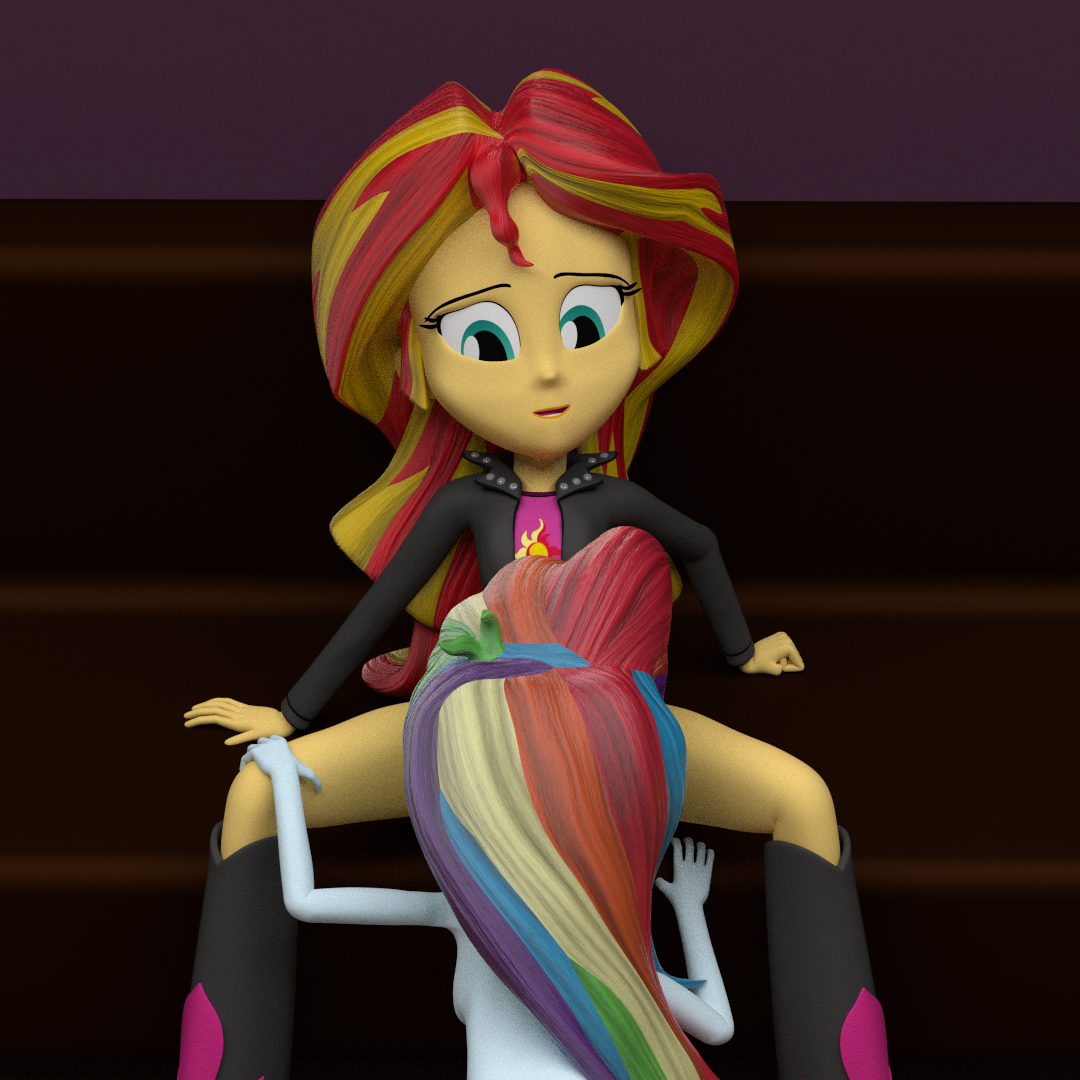 Rule34 – If it exists, there is porn of it / rainbow dash (mlp), sunset shimmer / 425085