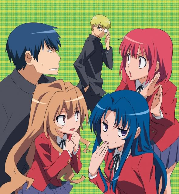 aisaka taiga, kawashima ami, kitamura yuusaku, kushieda minori, takasu ryuuji, toradora!, 00s