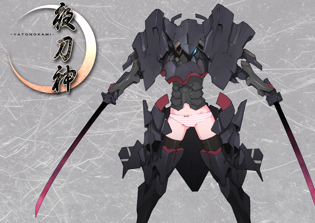 blade, tagme, armor, mecha, mecha musume, panties, robot, underwear
