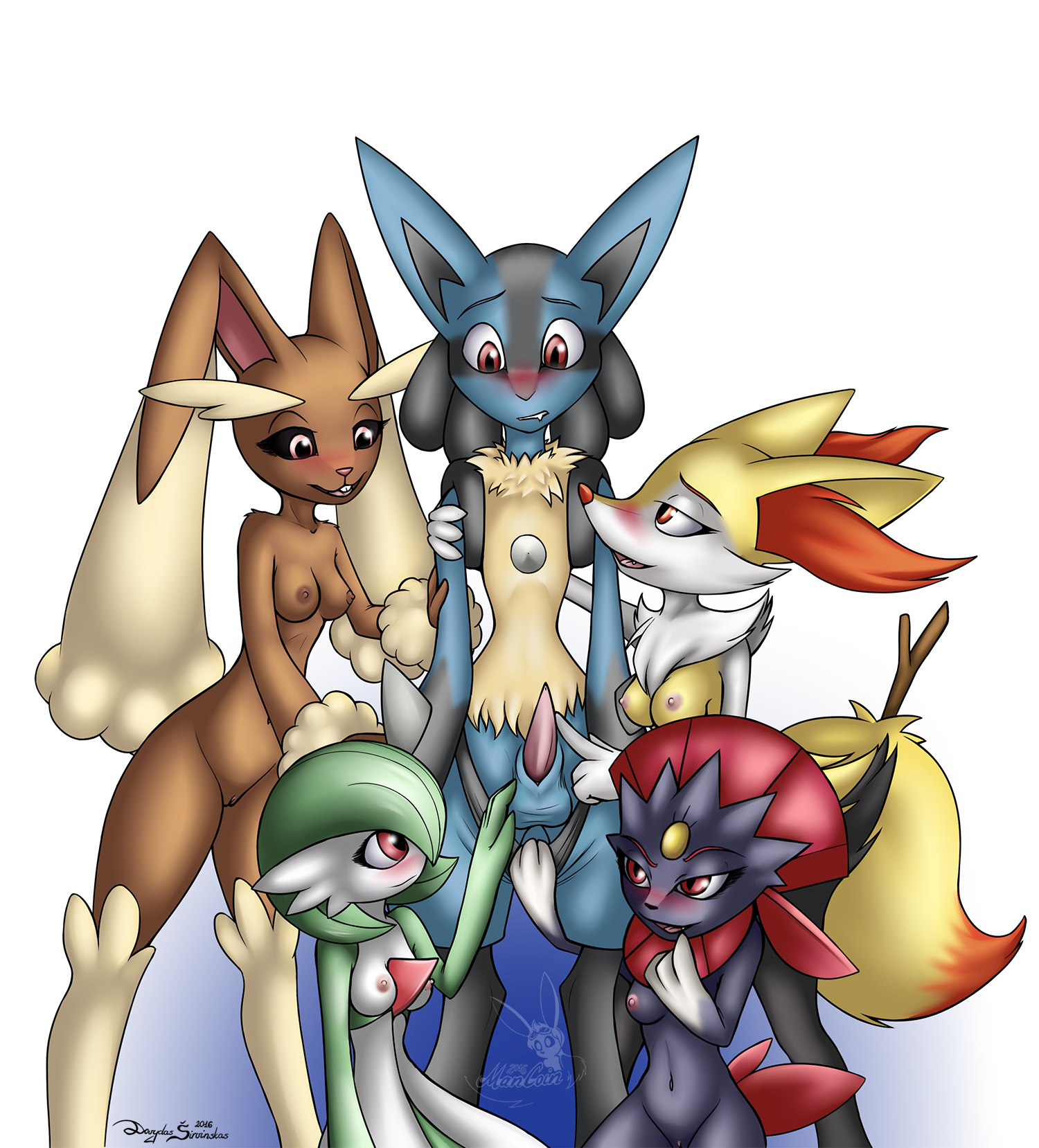 Rule34 – If it exists, there is porn of it / mancoin, braixen, gardevoir, lopunny, lucario, weavile / 426605