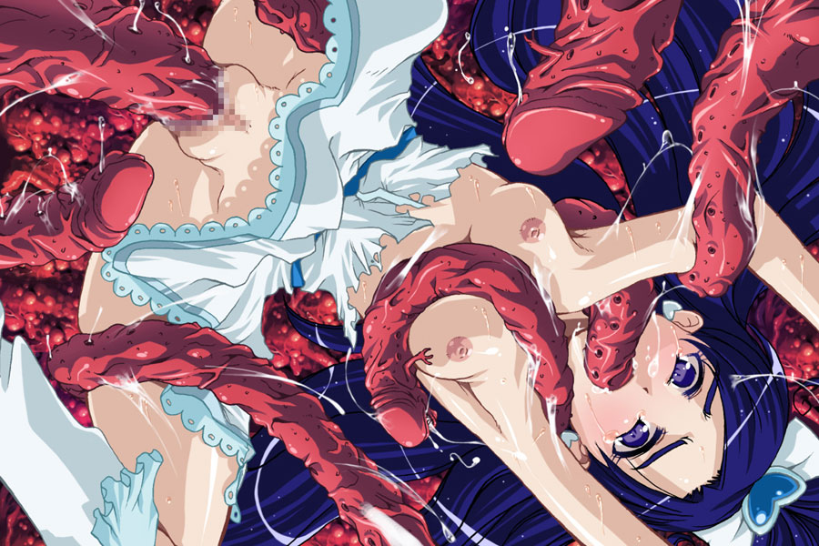 lolita channel, cure white, yukishiro honoka, futari wa precure, precure, tagme, 00s, censored, tentacles
