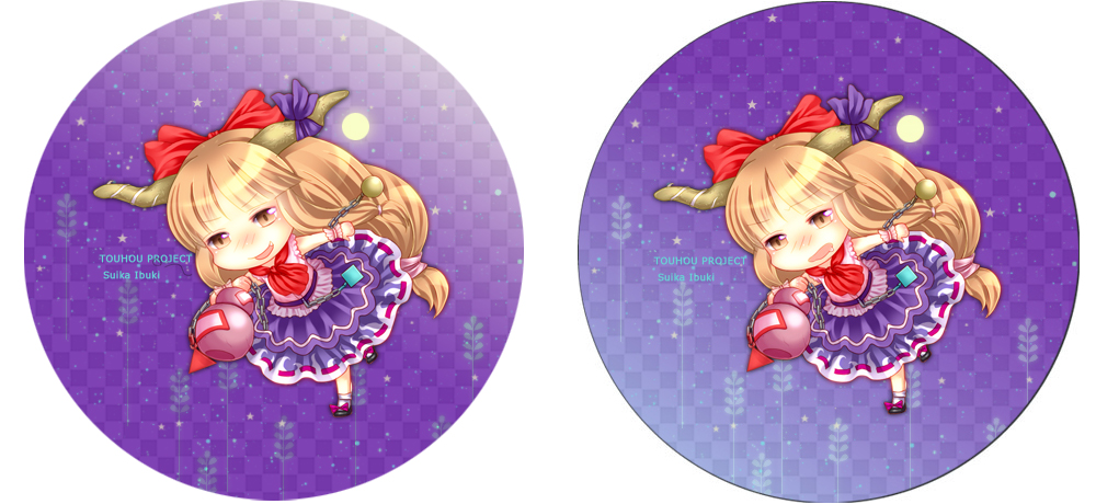 te okure, ibuki suika, touhou, bad id, bad pixiv id, 1girl, blonde hair, blouse, bow, chain, chibi, female focus, gourd, horns, long hair, multiple views, shirt, sleeveless, sleeveless shirt, yellow eyes