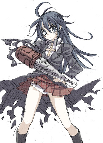 eve neuschwanstein, needless, lowres, ahoge, blue hair, drill, panties, underwear