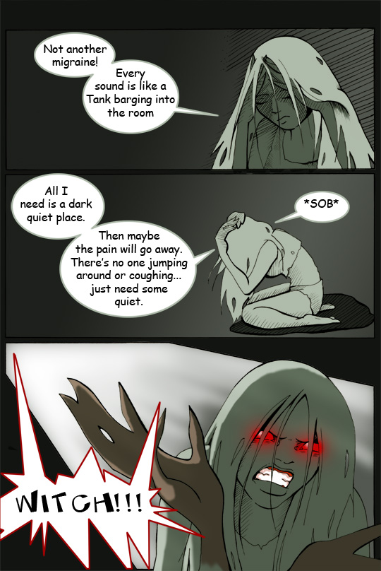 witch (left4dead), left 4 dead, bad tag, english, angry, comic, headache, red eyes