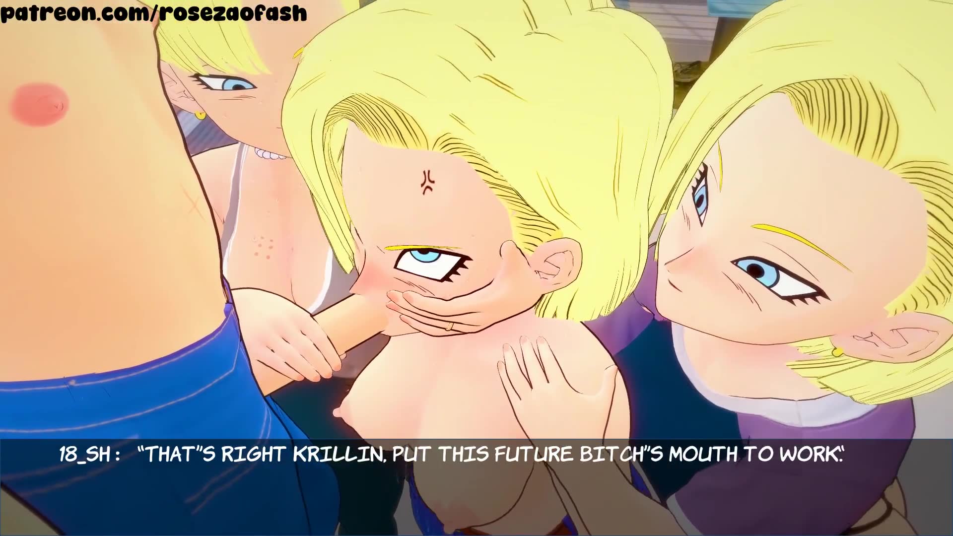 Rule34 – If it exists, there is porn of it / roseza, android 18, krillin / 8730023