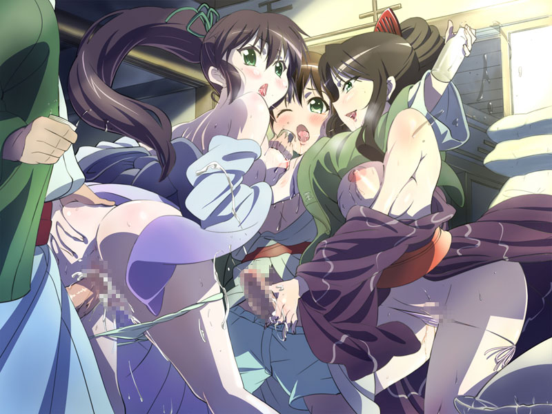 lolita channel, tamamo(kanokon), yukihana, kanokon, 00s, 2boys, 2girls, blush, breasts, brown hair, censored, doggystyle, green eyes, group sex, hetero, indoors, large breasts, long hair, looking back, mature female, mosaic censoring, mother and daughter, multiple boys, multiple girls, no bra, open mouth, panties, panty pull, ponytail, sex, sex from behind, short hair, shota, sidelocks, smile, teenage girl and younger boy, underwear