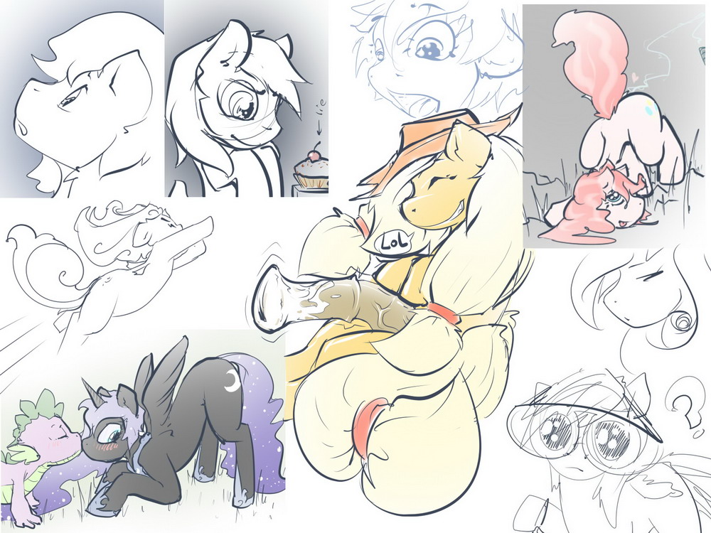 Rule34 – If it exists, there is porn of it / addickted, applejack (mlp), pinkie pie (mlp), princess luna (mlp) / 429185