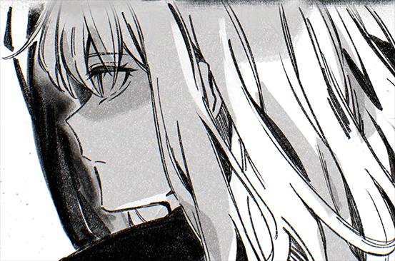 paperca-ke, misumi uika, bang dream!, bang dream! it's mygo!!!!!, commentary, english commentary, 1girl, closed mouth, greyscale, monochrome, portrait, sidelocks, solo