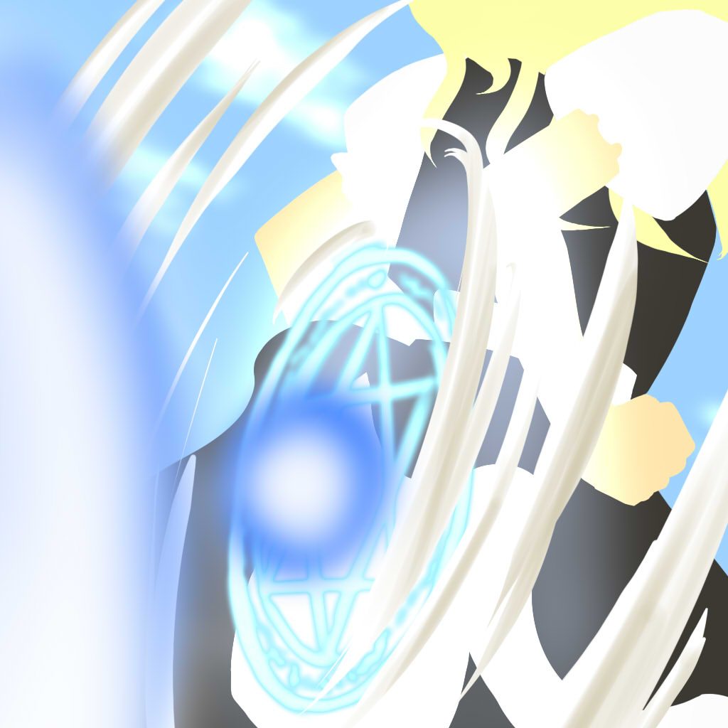 kyuu you, kirisame marisa, touhou, 1girl, blonde hair, female focus, magic circle, orb, solo