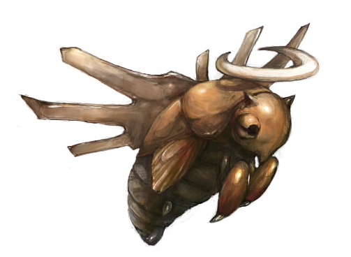 shedinja, nintendo, pokemon, full body, gen 3 pokemon, no humans, pokemon (creature), realistic, simple background, white background