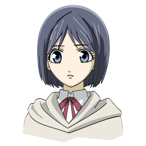 nagachi, isara gunther, senjou no valkyria, senjou no valkyria (series), senjou no valkyria 1, lowres, 00s, blue eyes, blue hair, darcsen, shawl, short hair