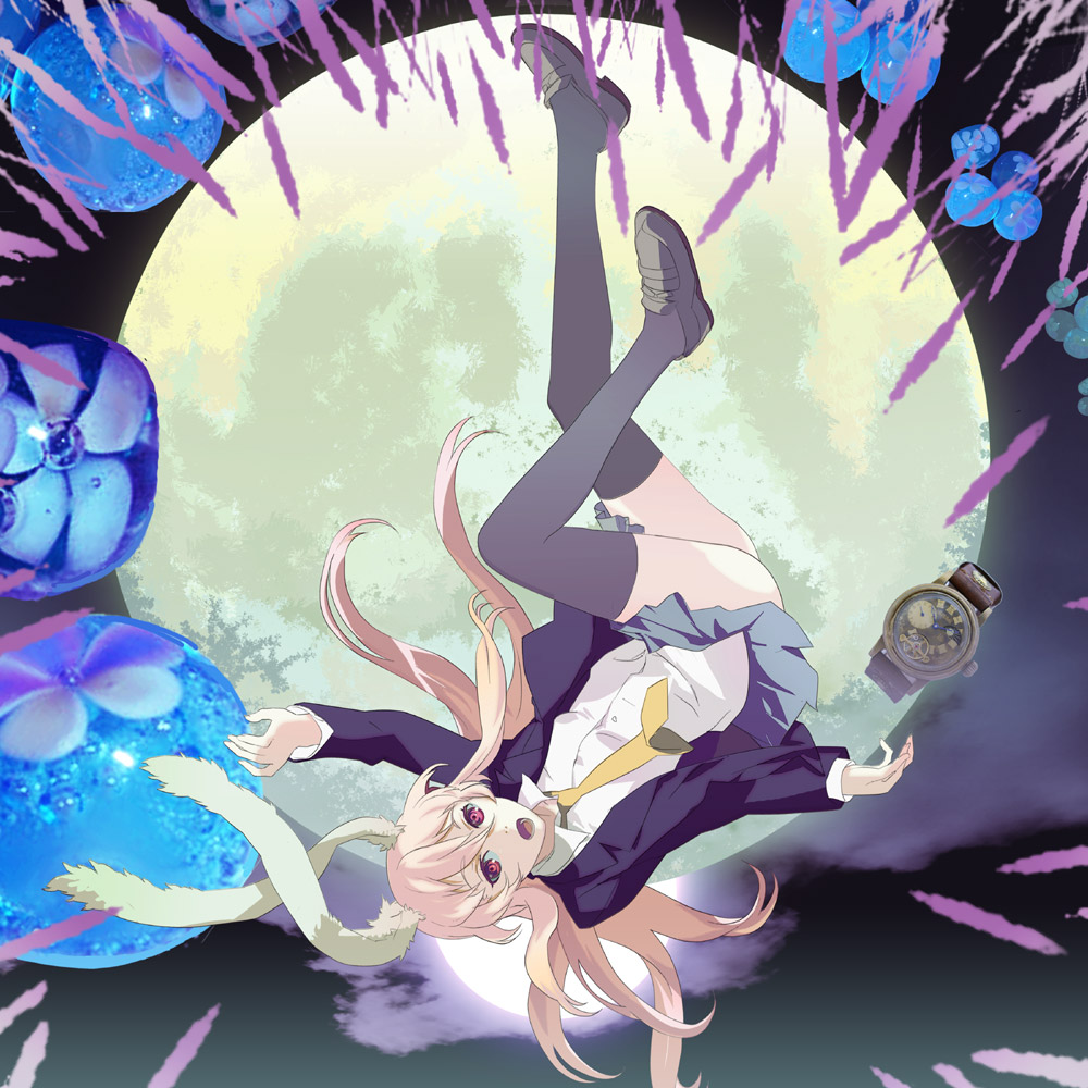 izu (lbctsissynl), upa, reisen udongein inaba, touhou, bad id, bad pixiv id, 1girl, animal ears, blazer, female focus, jacket, long hair, necktie, pink hair, rabbit ears, red eyes, skirt, solo, thighhighs, zettai ryouiki