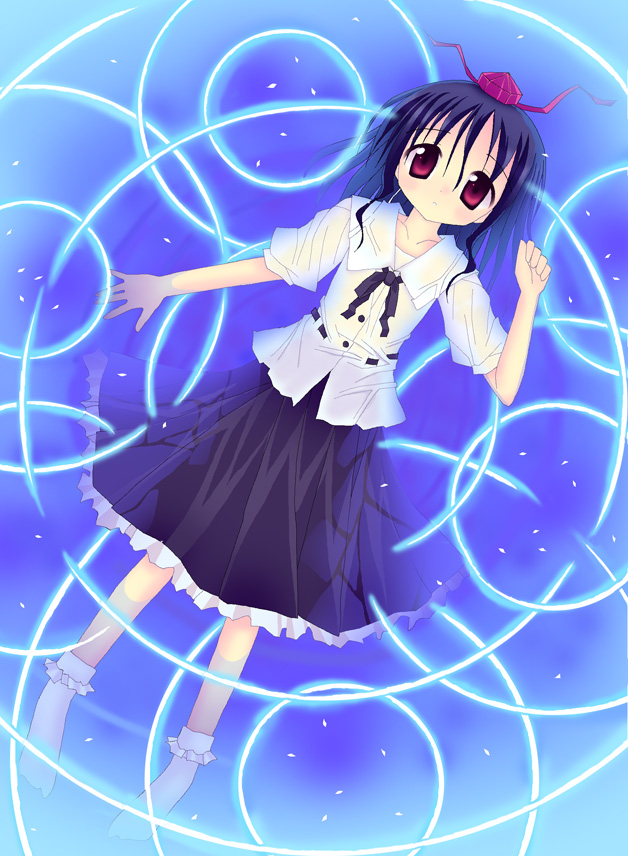 sakai kouji, shameimaru aya, touhou, 1girl, female focus, looking at viewer, solo