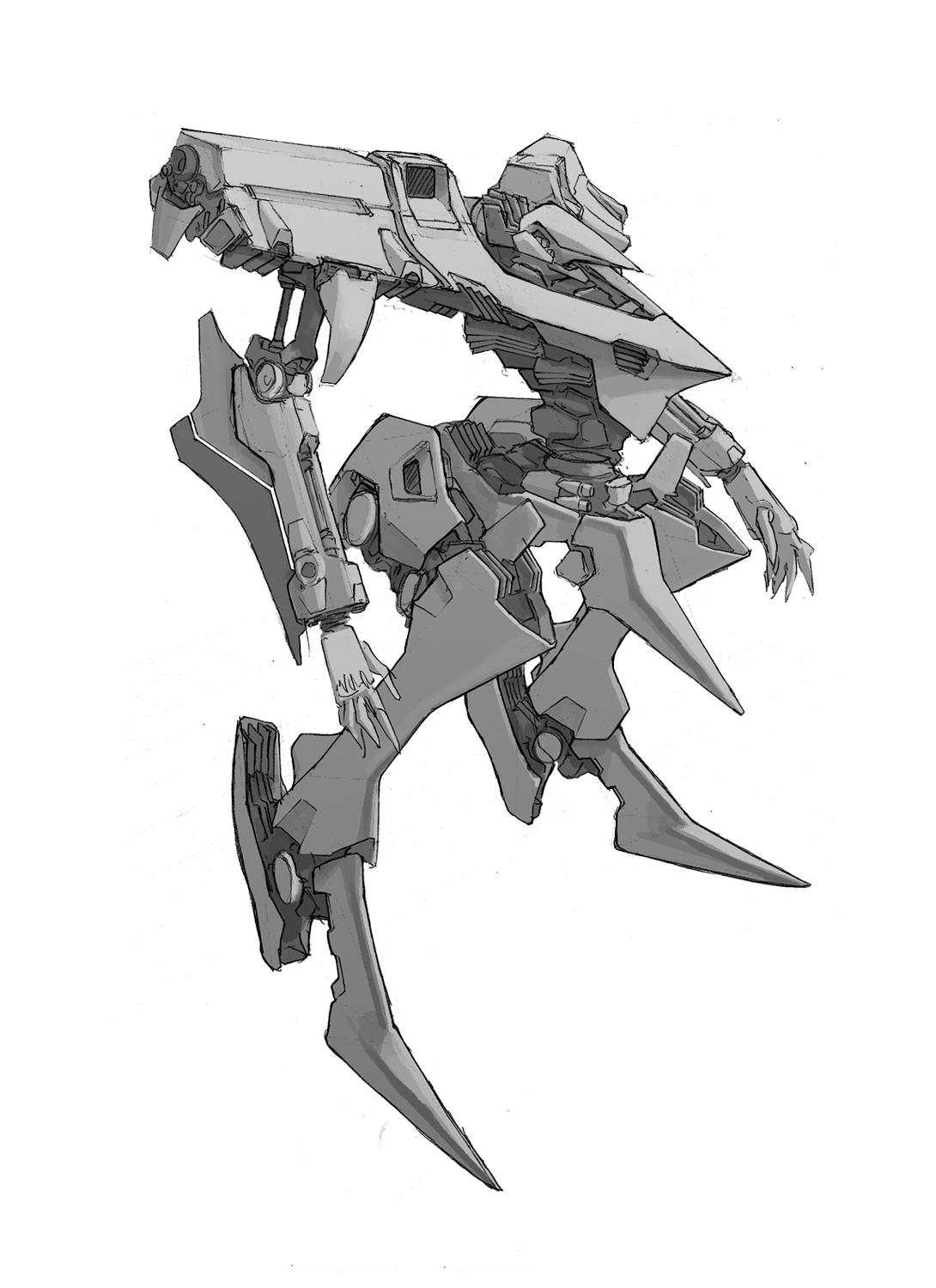 armored core, armored core: for answer, fromsoftware, highres, tagme, grey theme, mecha, robot