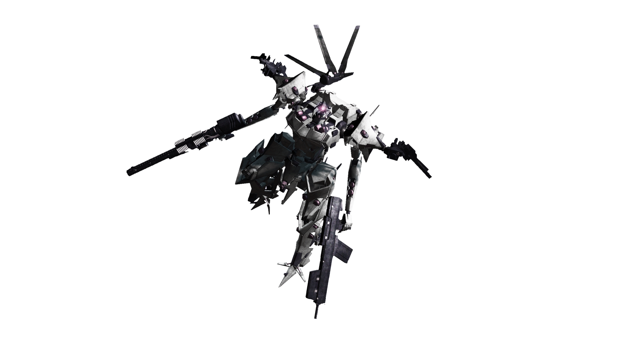 ambient, lilium wolcott, armored core, armored core: for answer, fromsoftware, highres, flying, gun, mecha, radar, robot, weapon