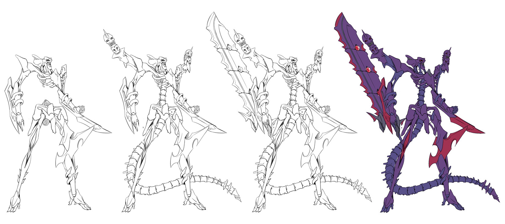 akinaie, original, colorized, highres, tagme, mecha, monochrome, robot