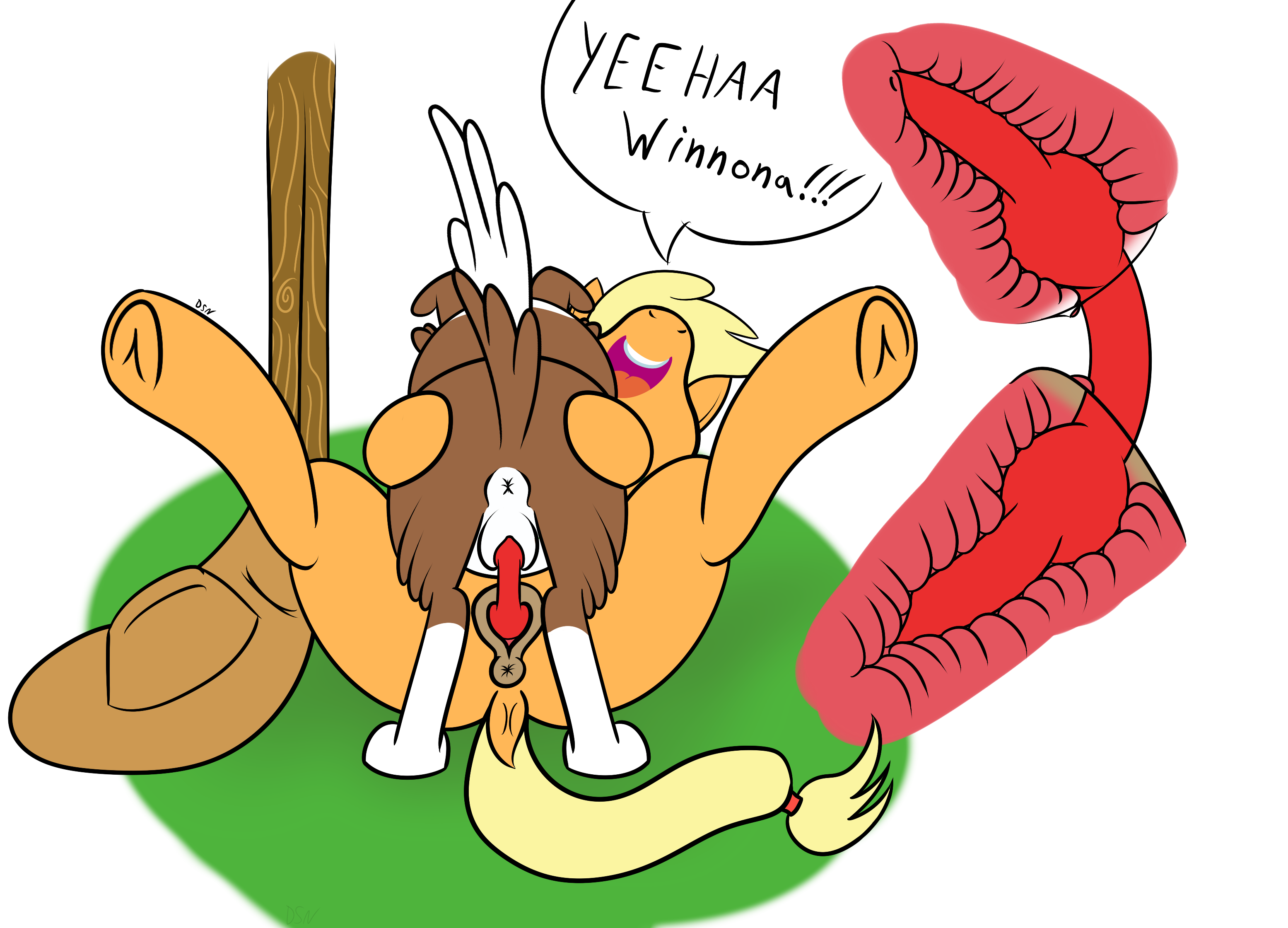 Rule34 – If it exists, there is porn of it / dsninja, applejack (mlp), winona (mlp) / 432290