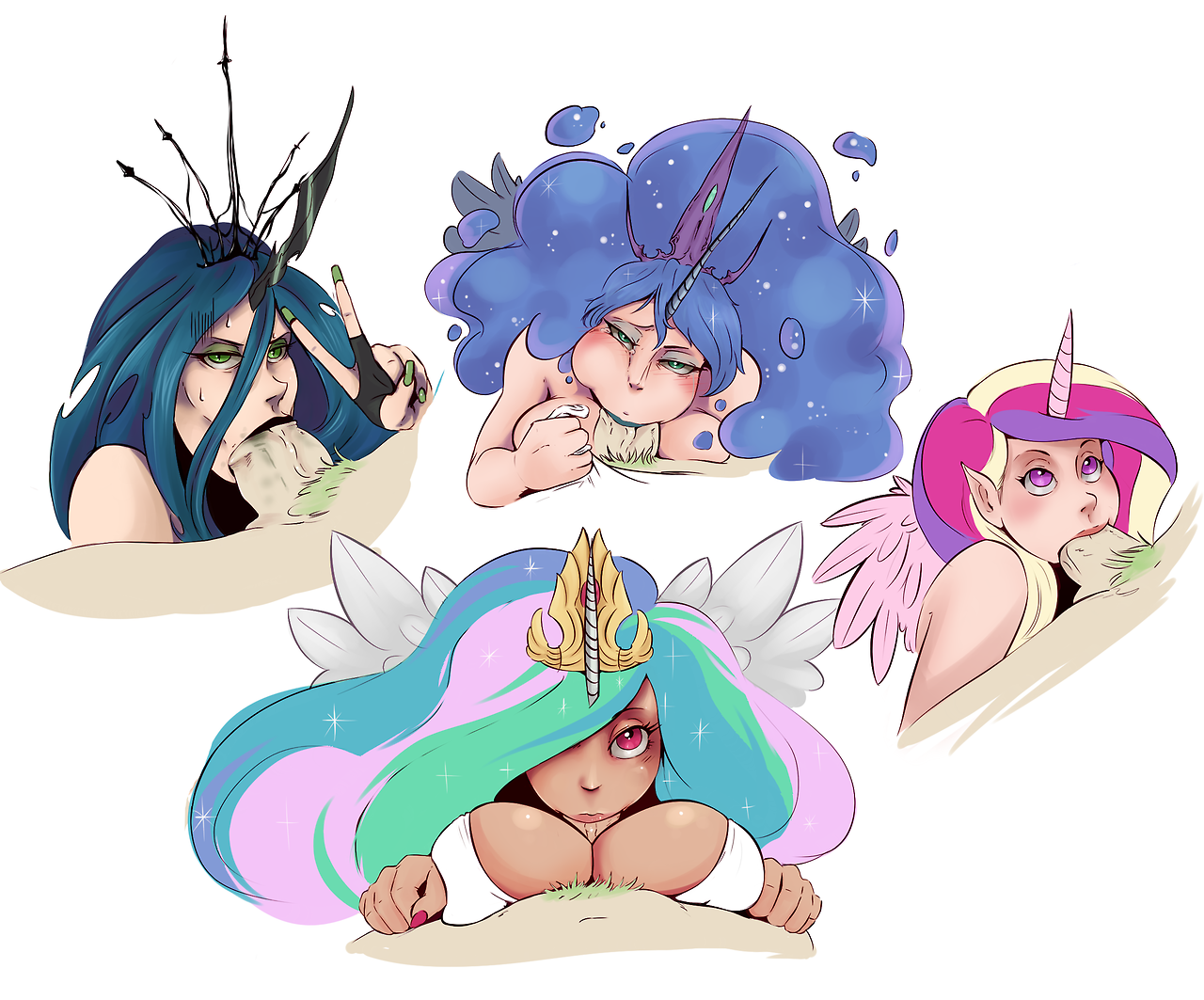 Rule34 – If it exists, there is porn of it / sunnysundown, princess cadance (mlp), princess celestia (mlp), princess luna (mlp), queen chrysalis / 432598