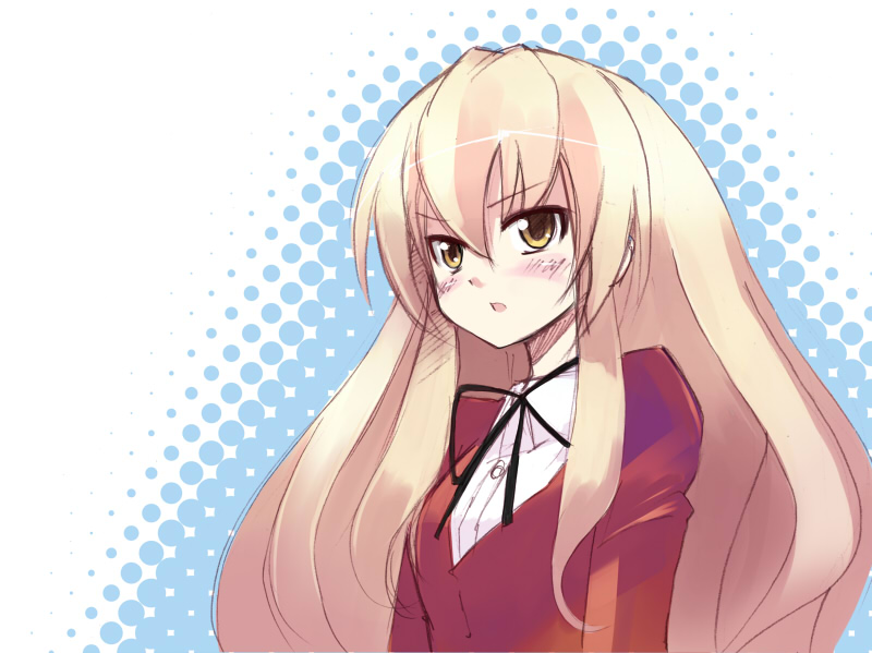 seo tatsuya, aisaka taiga, toradora!, 00s, 1girl, brown eyes, brown hair, female focus, school uniform, solo