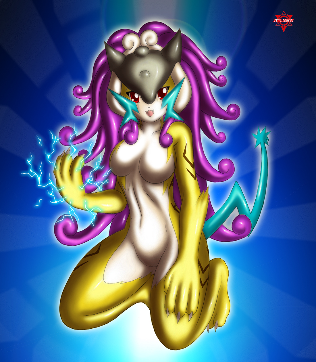 mn xenx, raikou, nintendo, pokemon, highres