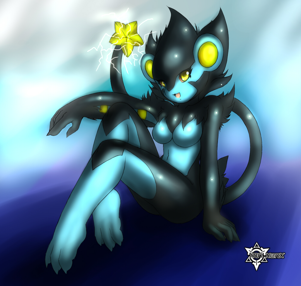 mn xenx, luxray, nintendo, pokemon, personification