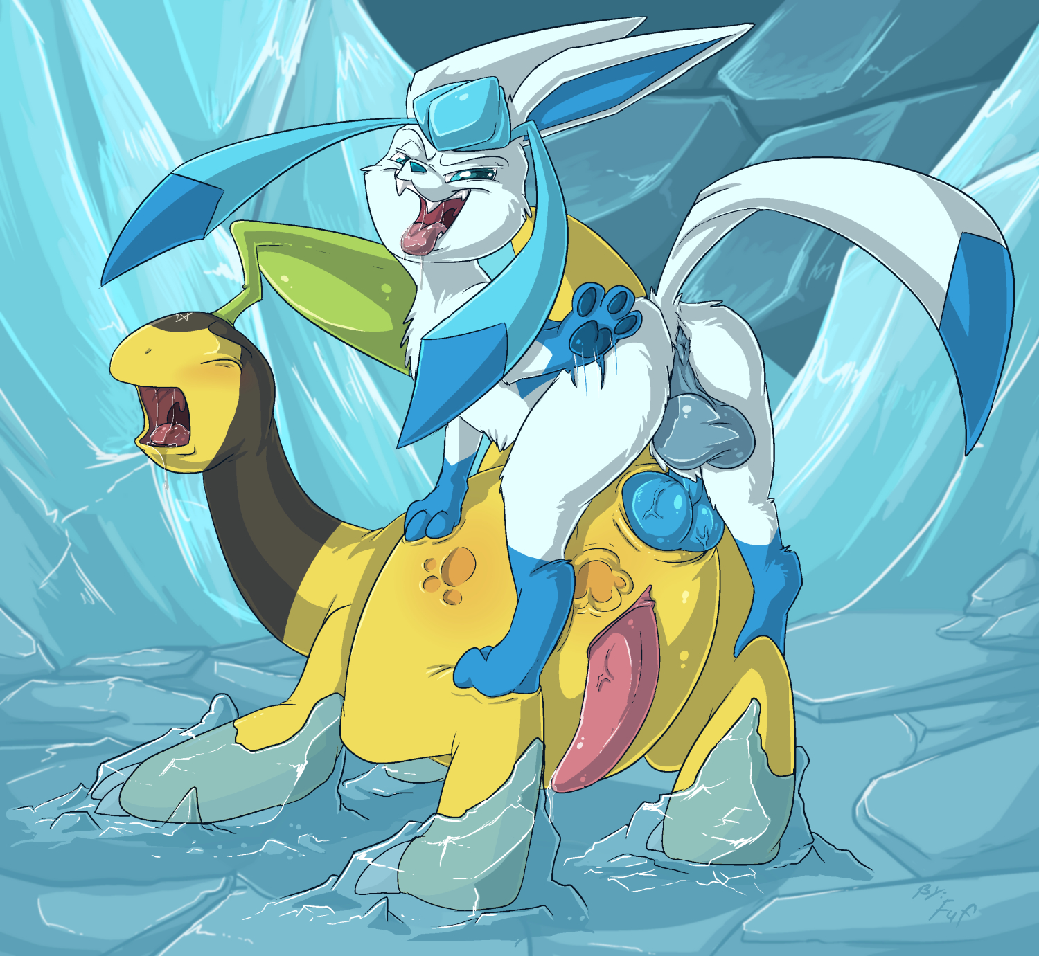 Rule34 – If it exists, there is porn of it / fuf, bayleef, eeveelution, glaceon / 434694