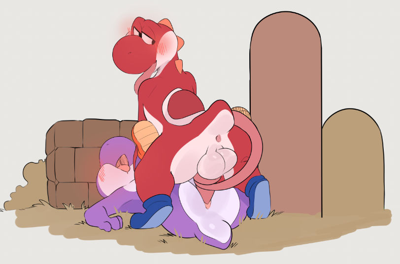 Rule34 – If it exists, there is porn of it / purple yoshi, red yoshi, yoshi / 8801422