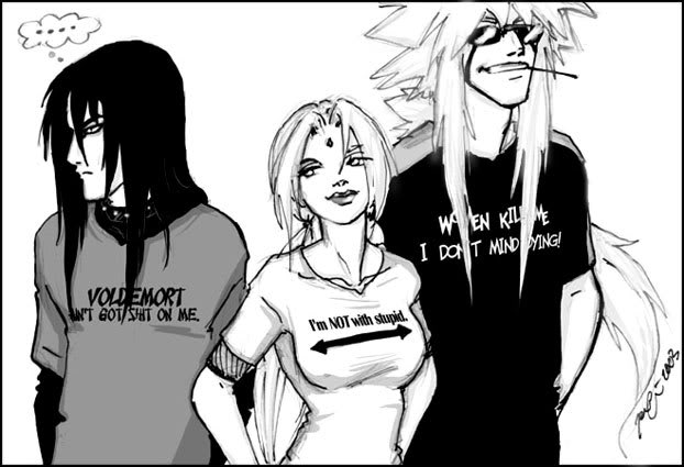 jiraiya, orochimaru, tsunade (naruto), naruto (series), naruto, tagme