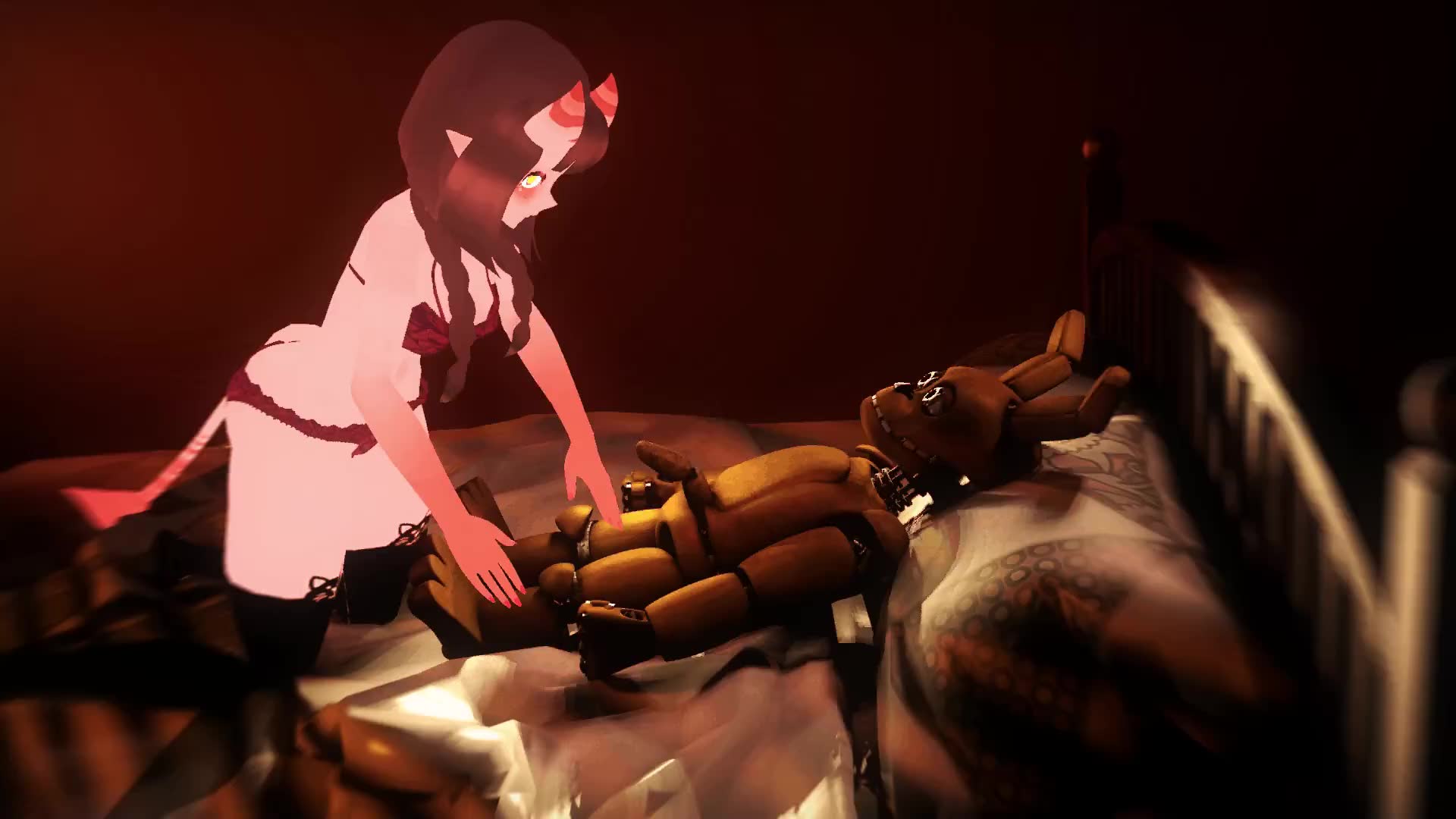 Rule34 – If it exists, there is porn of it / unknown artist, character request, meru (merunyaa), spring bonnie (fnaf) / 8808962