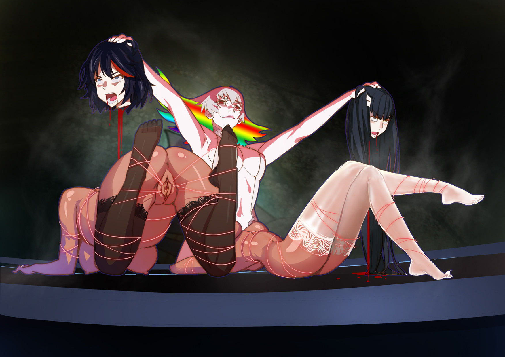 Rule34 – If it exists, there is porn of it / chunlieater, kiryuuin ragyou, kiryuuin satsuki, matoi ryuuko / 435442
