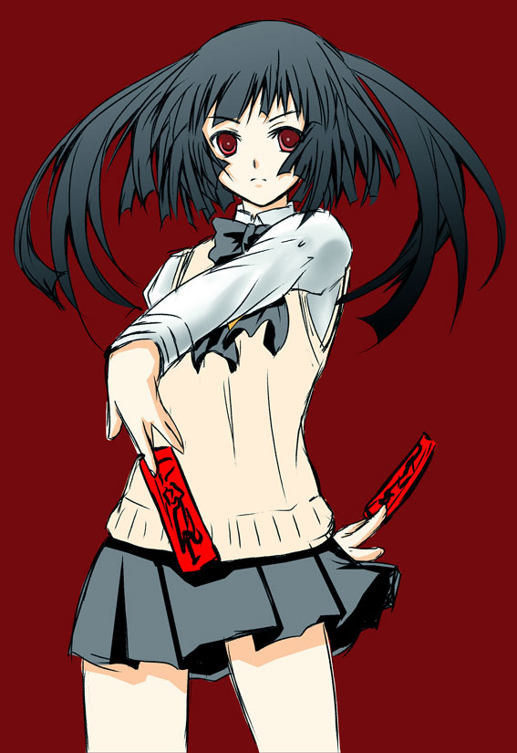 saka, original, tagme, school uniform, skirt, solo, vest