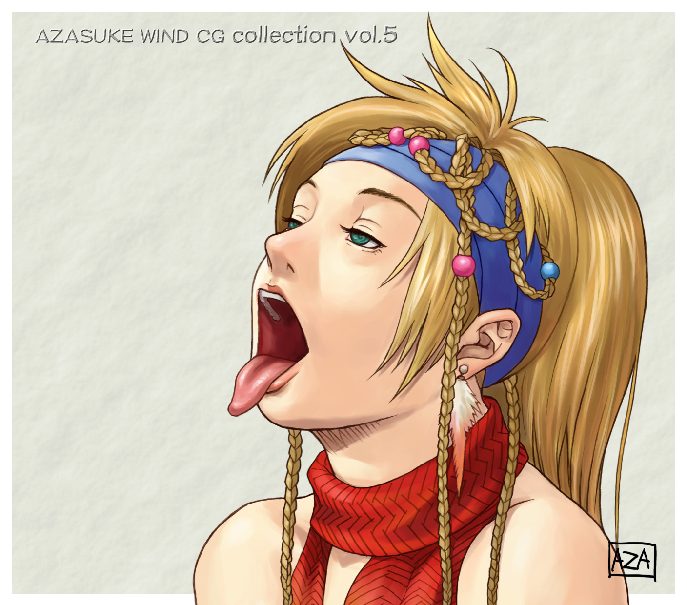 azasuke, rikku (ff10), final fantasy, final fantasy x, final fantasy x-2, highres, 00s, open mouth, tongue