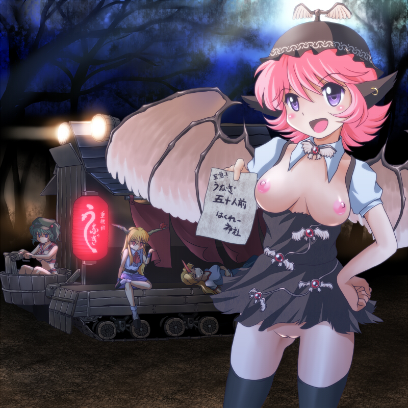 Rule34 – If it exists, there is porn of it / wancozow, hoshiguma yuugi, mystia lorelei, nitori kawashiro, suika ibuki / 437075