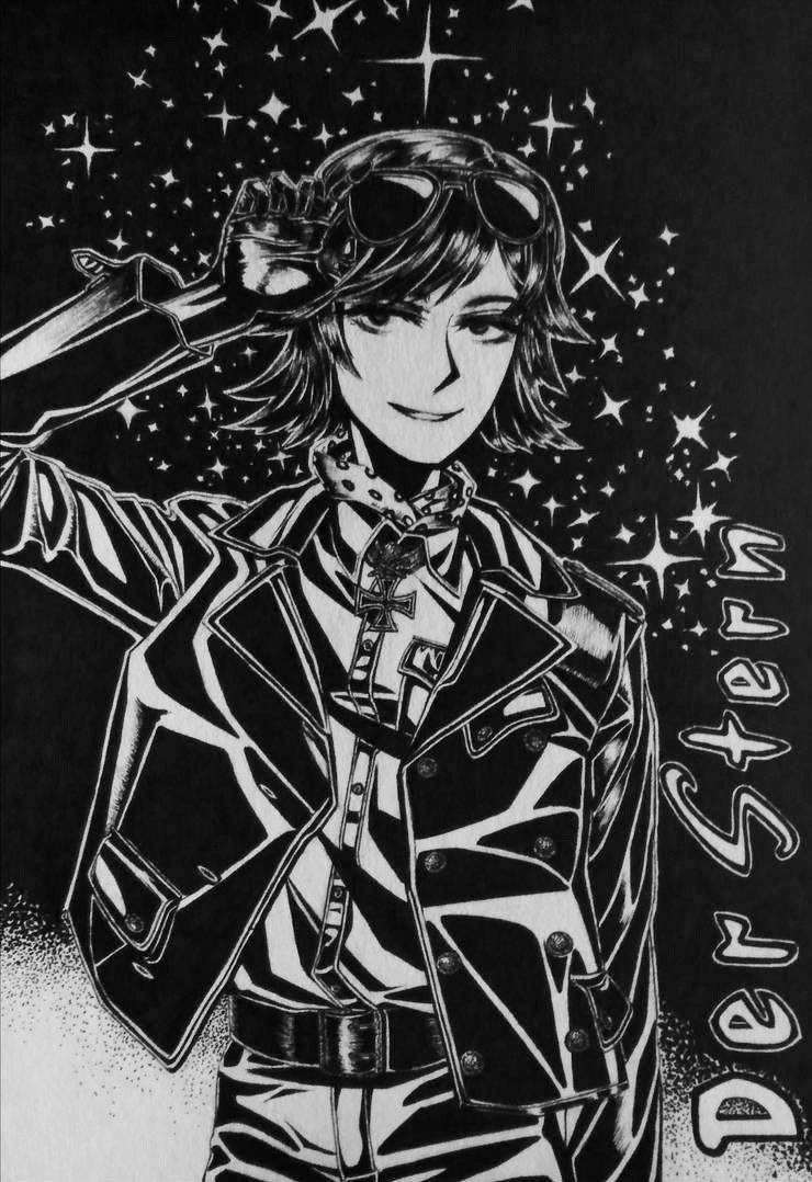 original, photo (medium), 1girl, belt, bordfunker133, cross, german text, gloves, greyscale, grin, iron cross, jacket, leather, leather belt, leather gloves, leather jacket, looking at viewer, luftwaffe, marcel (nachtjager-chan), military uniform, monochrome, nazi, open clothes, open jacket, pants, reichsadler, shirt, short hair, smile, solo, upper body, world war ii