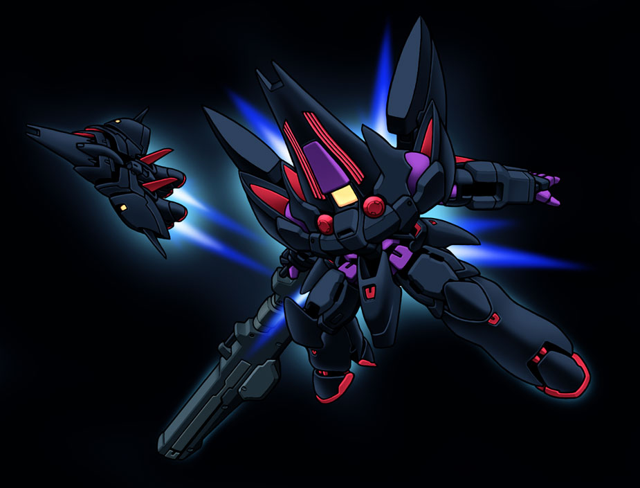noah noah, taurus (gundam), taurus (mobile suit), gundam, gundam wing, 1990s (style), aircraft, airplane, beam rifle, chibi, energy gun, fighter jet, gun, mecha, military, military vehicle, no humans, retro artstyle, robot, simple background, spacecraft, spaceplane, starfighter, transformation, weapon