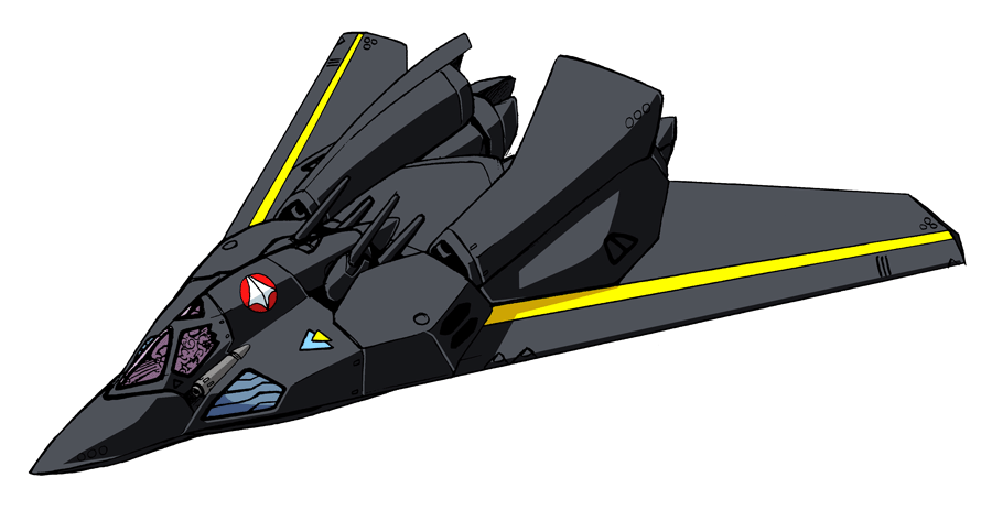 kawamori shouji, vf-17s, macross, macross 7, official art, 1990s (style), mecha, no humans, production art, retro artstyle, robot, simple background, solo, vehicle focus, white background