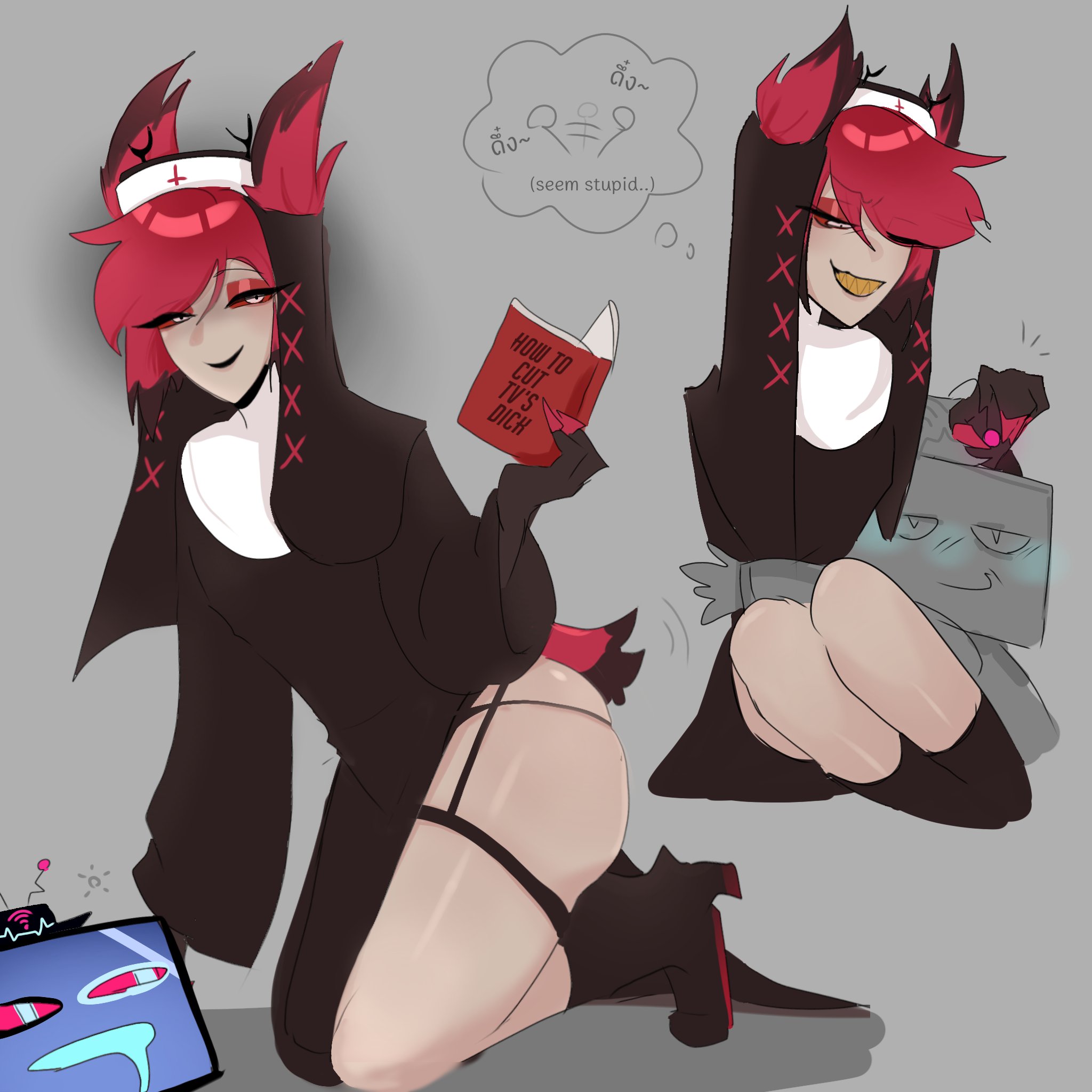 Rule34 – If it exists, there is porn of it / alastor (hazbin hotel), vox (hazbin hotel) / 8876605