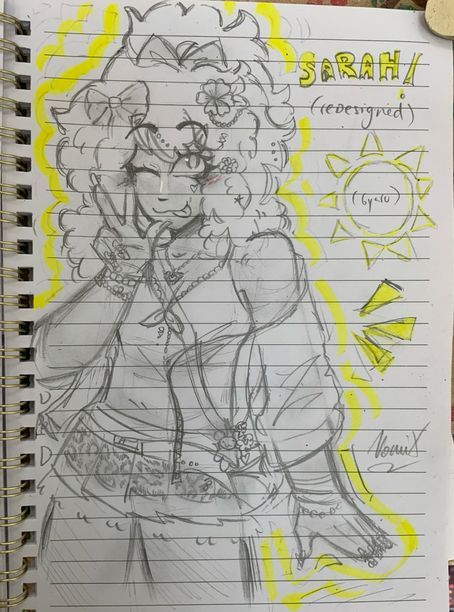 original, commentary, english commentary, highres, non-web source, #gyaru