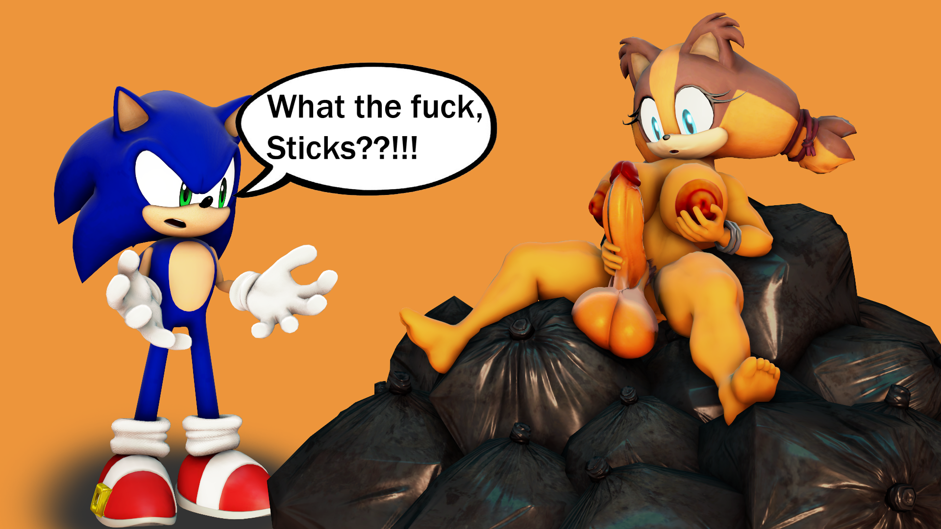 Rule34 – If it exists, there is porn of it / sonic the hedgehog, sticks the badger / 8885101