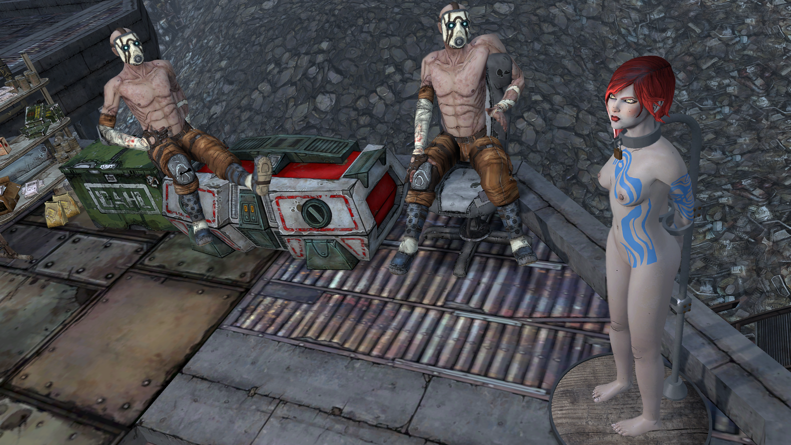 Rule34 – If it exists, there is porn of it / lilith (borderlands), psycho (borderlands), siren (borderlands) / 8889775