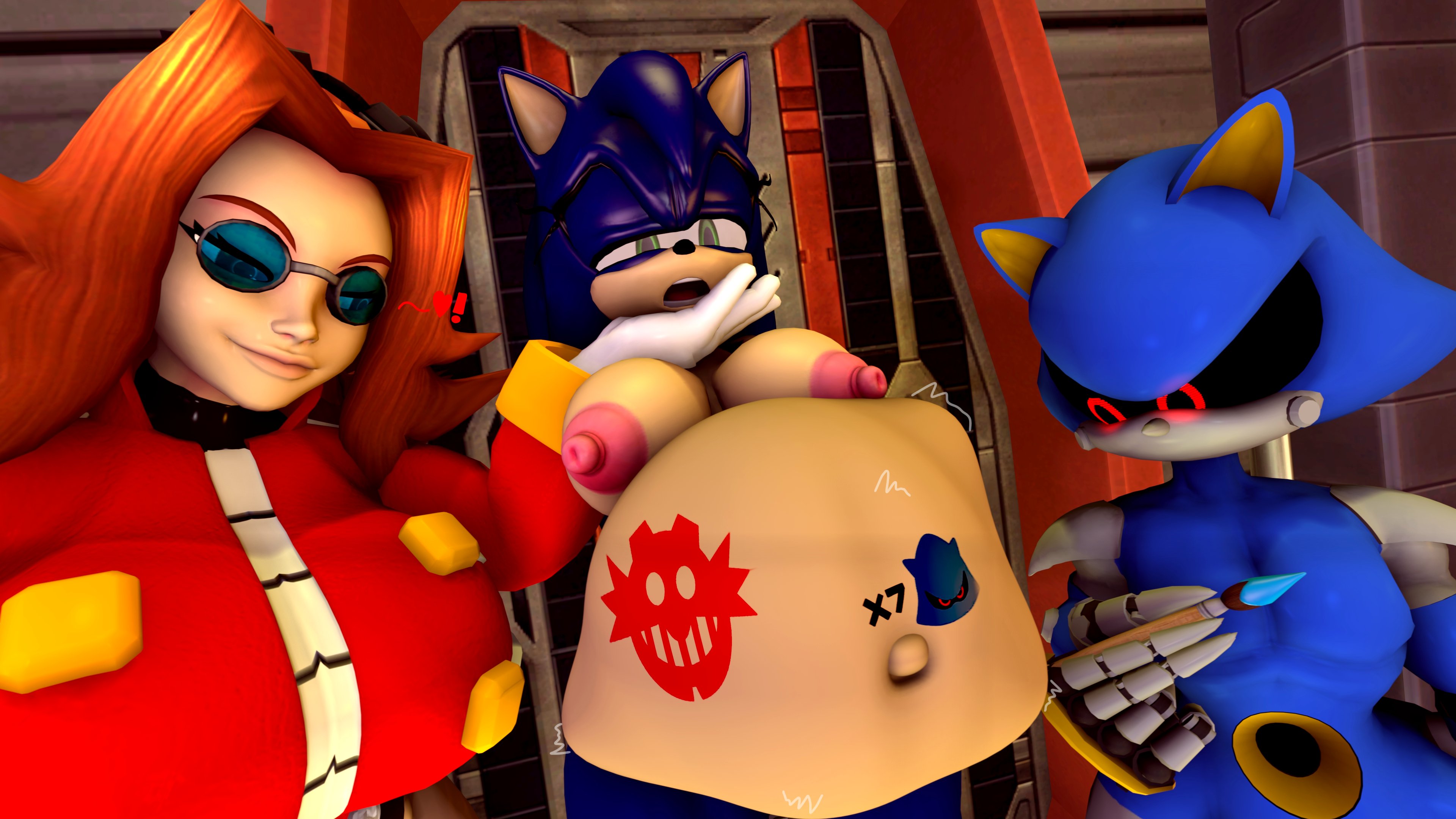 Rule34 – If it exists, there is porn of it / dr. eggman, metal sonic, sonic the hedgehog / 8891606