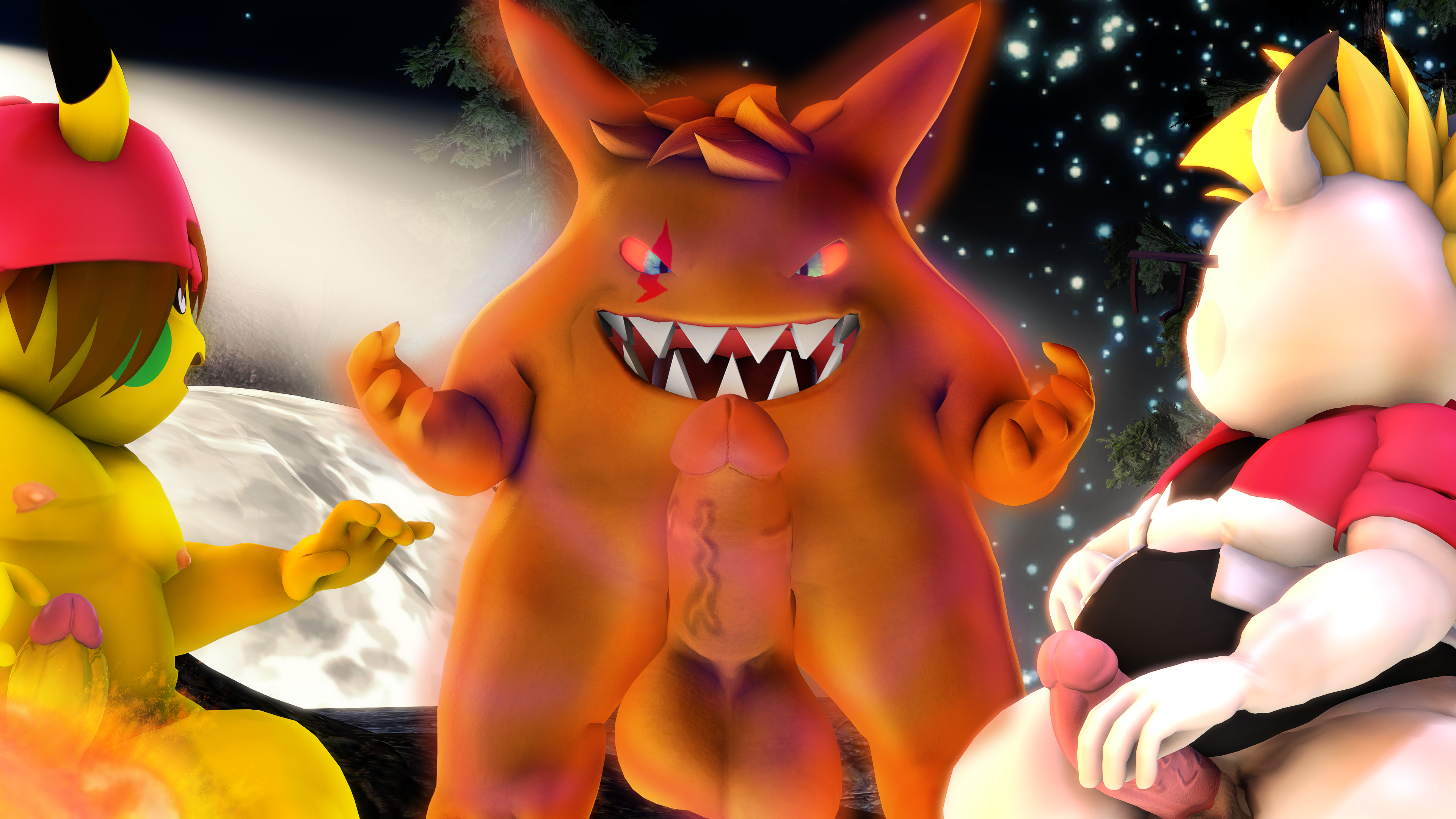 Rule34 – If it exists, there is porn of it / gengar, moonwulf, pikachu, pokemon (species) / 8895716