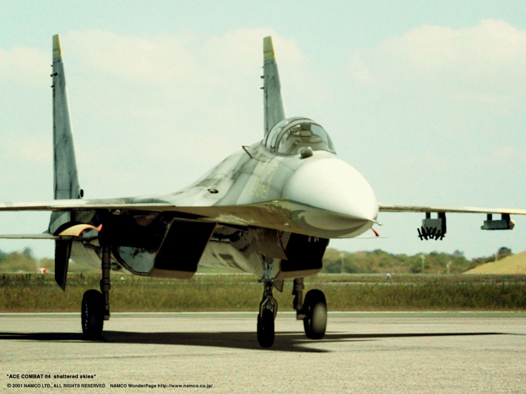 su-37, yellow 13, ace combat, ace combat 04, sky